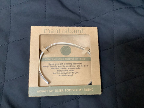 Silver MantraBand….Always My Sister, Forever My Friend