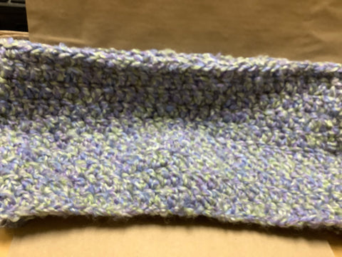 Blue and Green Crochet  Cowl by artist Valerie