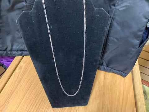 Silver 32” necklace