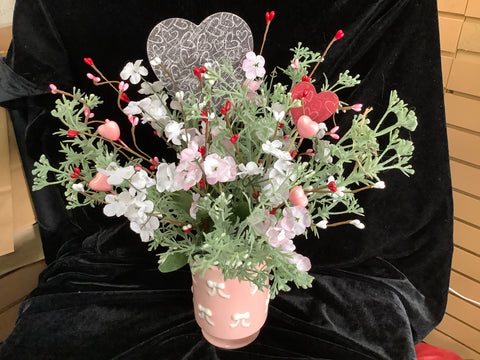 Valentine Silk Flower Arrangement by Lisa
