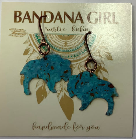 #190 Bandana Girl Earrings