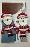 Large Santa Dangle Earrings by Barbie