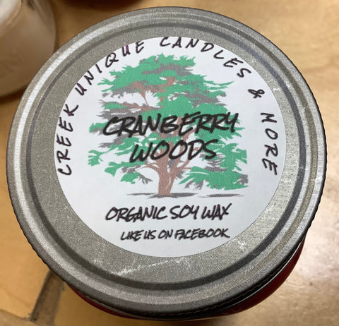 Cranberry Woods Candle by Creek Unique Candles & More