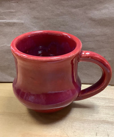 8-12 ounce red mug by Sabrina