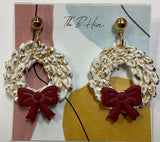 Christmas Wreath Earrings by Barbie