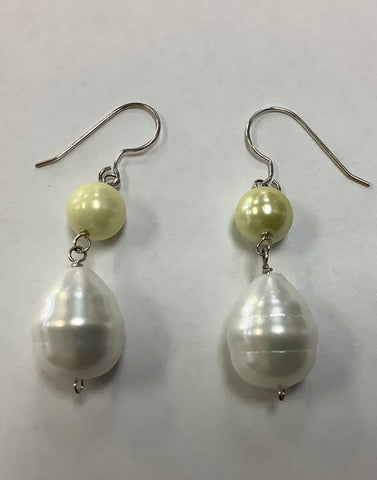 Beaded sterling earrings MKD