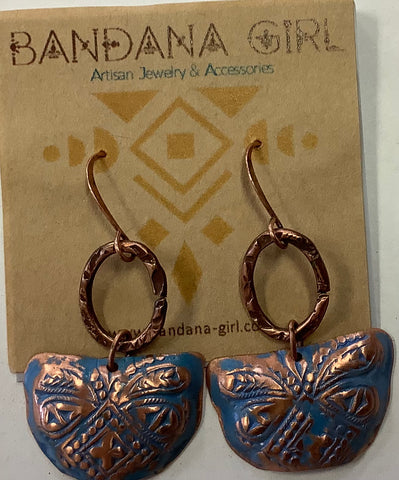 #831 Bandana Girl Earrings