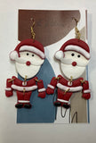 Large Santa Dangle Earrings by Barbie