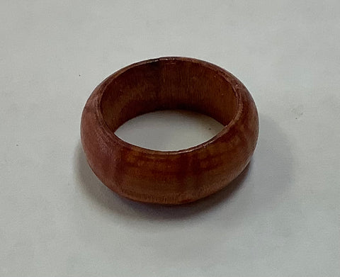 Wooden ring tan w/ red size 5.5