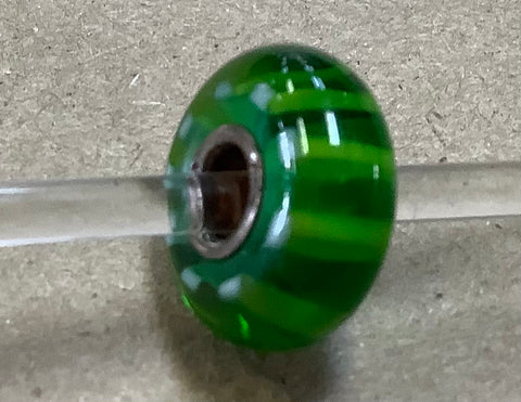 Troll Unique DarkGreen & Light Green Bead