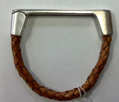 #849 Bandana Girl Leather & Silver Bracelet
