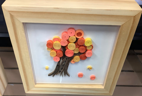 Framed Quill Art “Autumn Tree” by Autumn