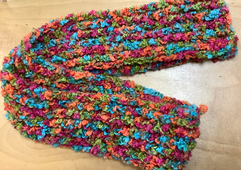 Multi Color Crochet Scarf by Kellee