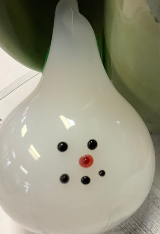 White Snowmen Ornaments by Cheryl