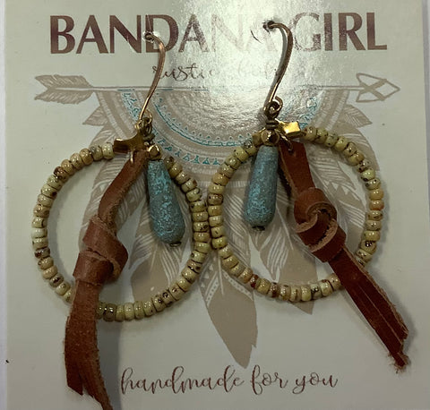 #446 Bandana Girl Earrings