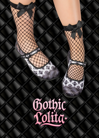 "Gothic Lolita" Hot Chocolate Shoes Size 9