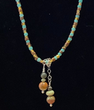 Bumblebee Jasper & Glass Beaded Necklace by Deb