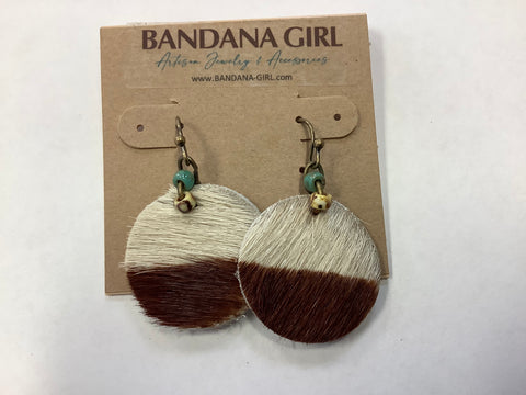 #798 bandana girl earrings