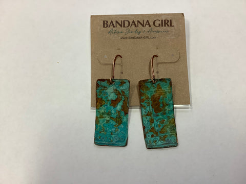 #794 bandana girl earrings