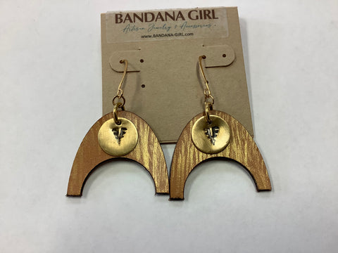 #141 bandana girl earrings