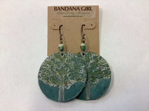 #802 bandana girl earrings