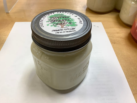 Pumpkin Carmel Crunch Organic Soy Wax Candle by Creek Unique Candles & More