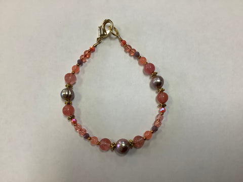 Gemstone Pink and Mauve by Caitlin