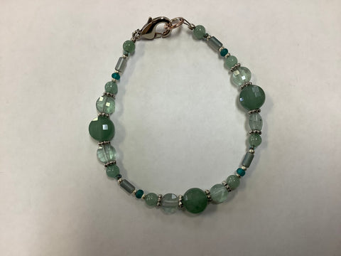 Greens gemstone bracelet by Caitlin