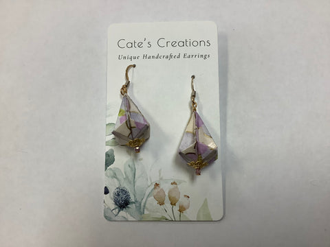 Origami Paper Drop Earring by Caitlin