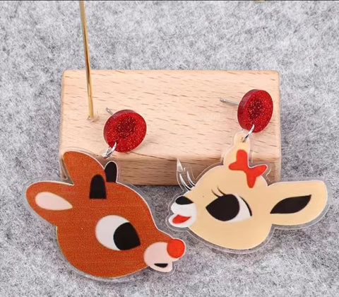 Christmas cute couple  earrings