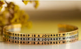 A True Friendship Is A Journey Without An End
Mantraband Gold