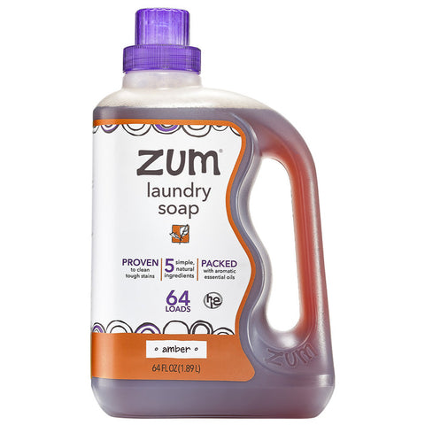 AMBER LAUNDRY DETEGENT BY ZUM  64fl OZ