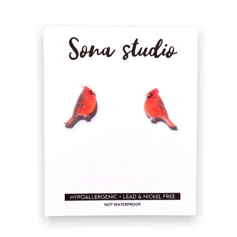 Sona Studio - Cardinal Earrings