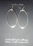 Ken’s handcrafted jewelry - Sterling Silver Earrings Medium Ovals