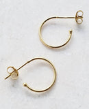 Sosie Designs - Gold Small Open Hoops Studs