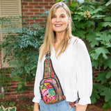 Lucia's Imports - Upcycled ChiChi Convertible Crossbody Backpack