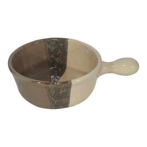 Clay in Motion - Handcrafted Ceramic Soup Mug, Dishwasher Safe: Desert Sand