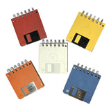 Upcycled Matte Colored Floppy Disk Journals: Yellow