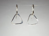 Ken’s handcrafted jewelry - Sterling Silver Earrings Small Triangle