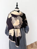 Winding River - Black / Cream Dragonfly Wrap