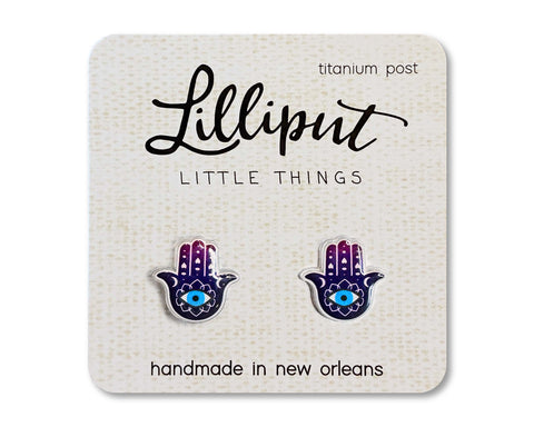 Lilliput Little Things - Hamsa Hand Earrings