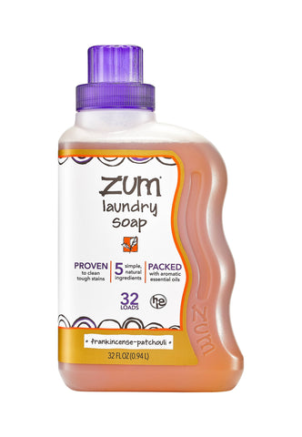 Zum by Indigo Wild - Zum Laundry Soap - Frankincense Patchouli: 32 fz
