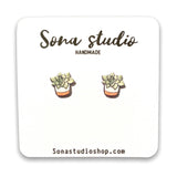 Sona Studio - Succulent Earrings