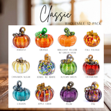 Luke Adams Glass - Classic Pumpkin Set 12 Pack: Squat (5 inch)