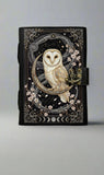SunlitSage - Owl & Moon Journal | Leather Journal | Blank Vintage Journal