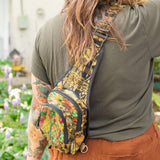 Lucia's Imports - Upcycled ChiChi Convertible Crossbody Backpack