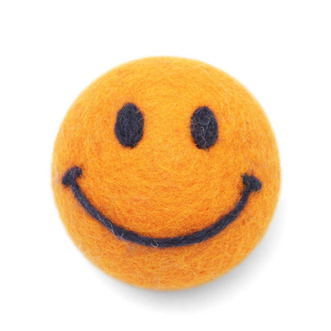 Ethical Global - Smiley Face: Eco Wool Dryer Balls Fair Trade: Orange