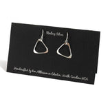 Ken’s handcrafted jewelry - Sterling Silver Earrings Small Triangle