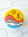 Mad River - 2.25 Custom Dusk Sunset Button Magnet with your City