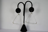 Ken’s handcrafted jewelry - Sterling Silver Earrings Giant Triangles